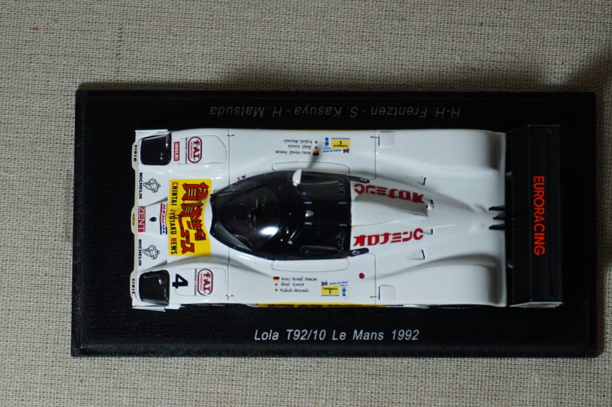 Amazon | 1/43 ルマン spark Lola T92/10#4 1992 Le Mans 24h 13th