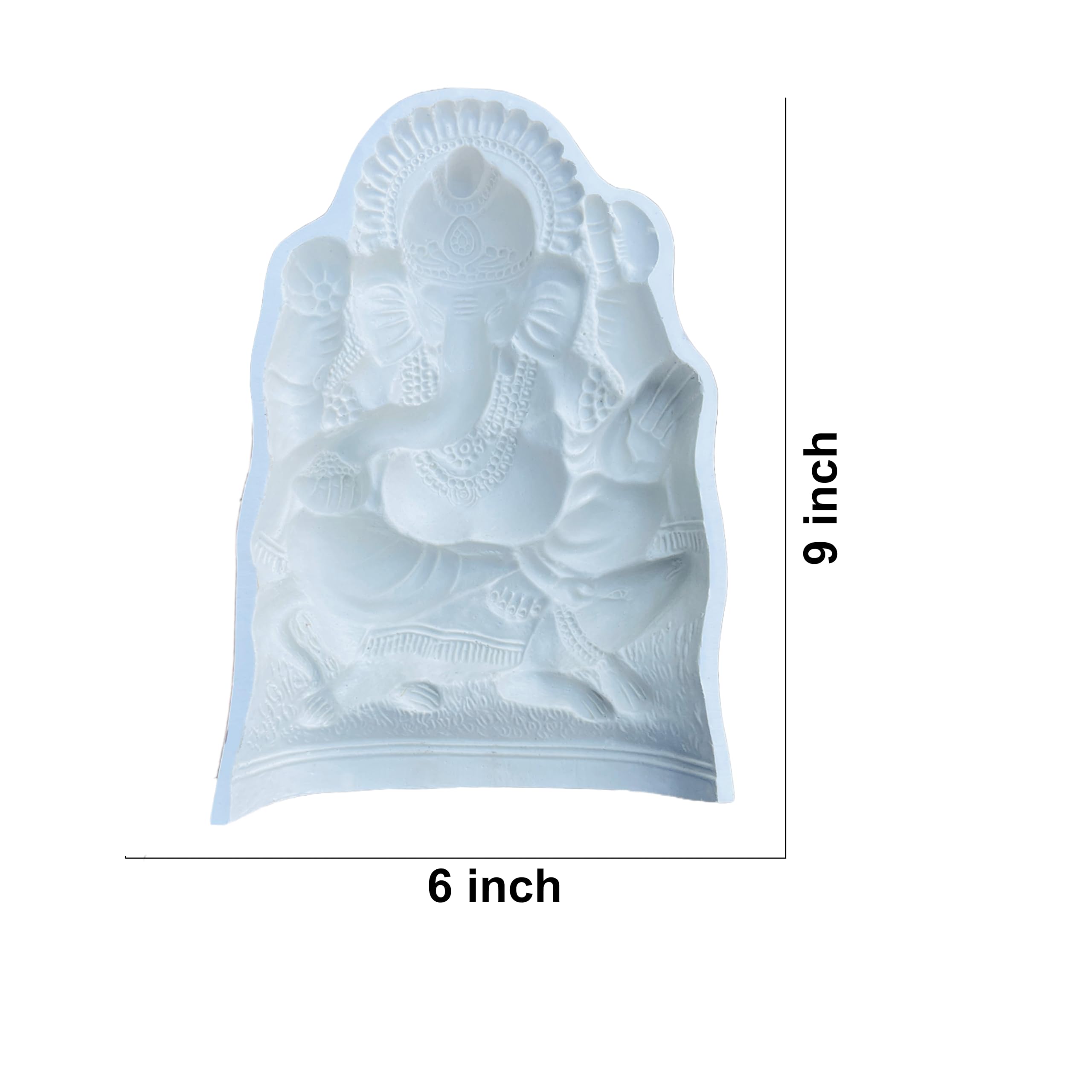 Art sculpture 9-Inch Fibreglass Ganesha Idol Making Mold – Durable Art Sculpture Mould for Clay, POP, and Eco-Friendly Idols - Image 6 thumbnail