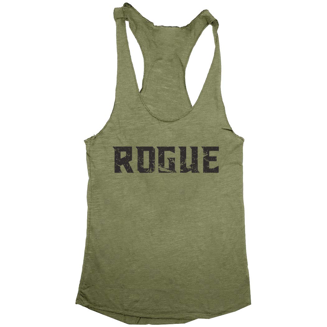 Rogue Slogan Women's Tri-Blend Racerback Tank