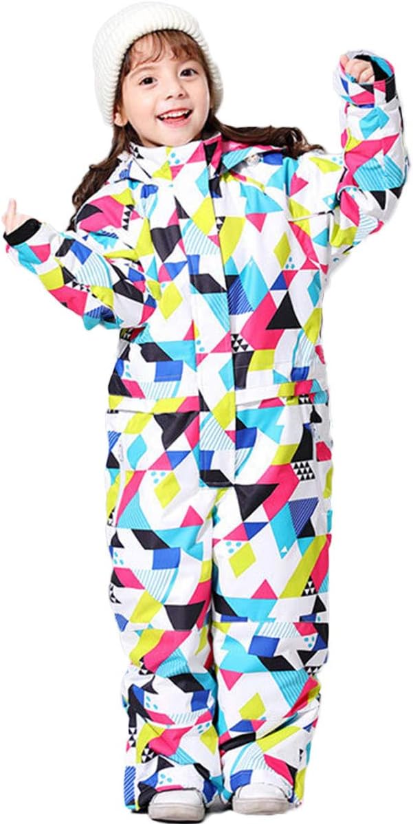 Girls Boys Kids One Piece Warm Outdoor Mountain Waterproof Windproof Snowsuits Overalls Ski Jackets Coats Jumpsuits