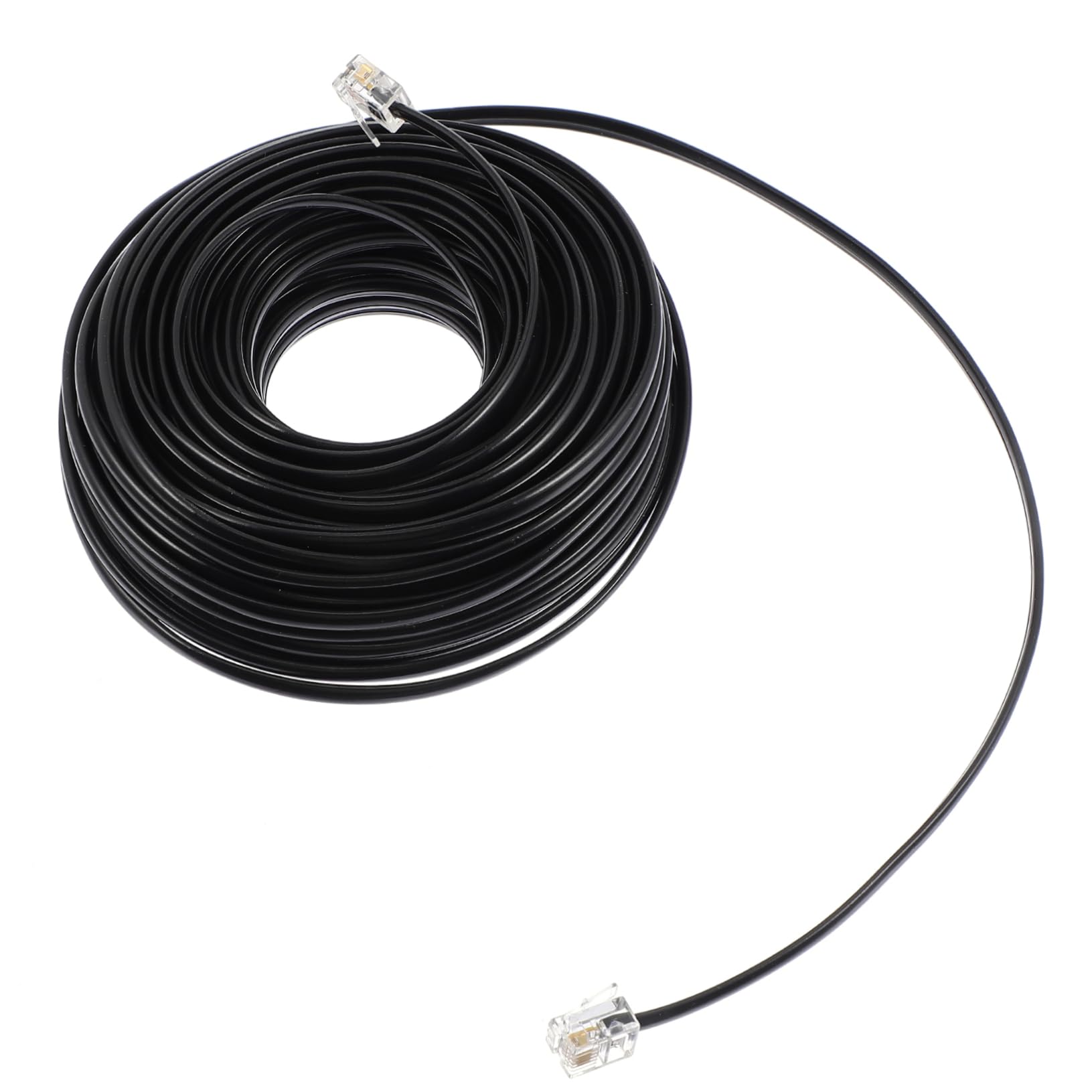 MOLUCKFU Telephone Extension Cable Cord for Use Audio Transmission Standard Telephone Accessories for Landline Systems