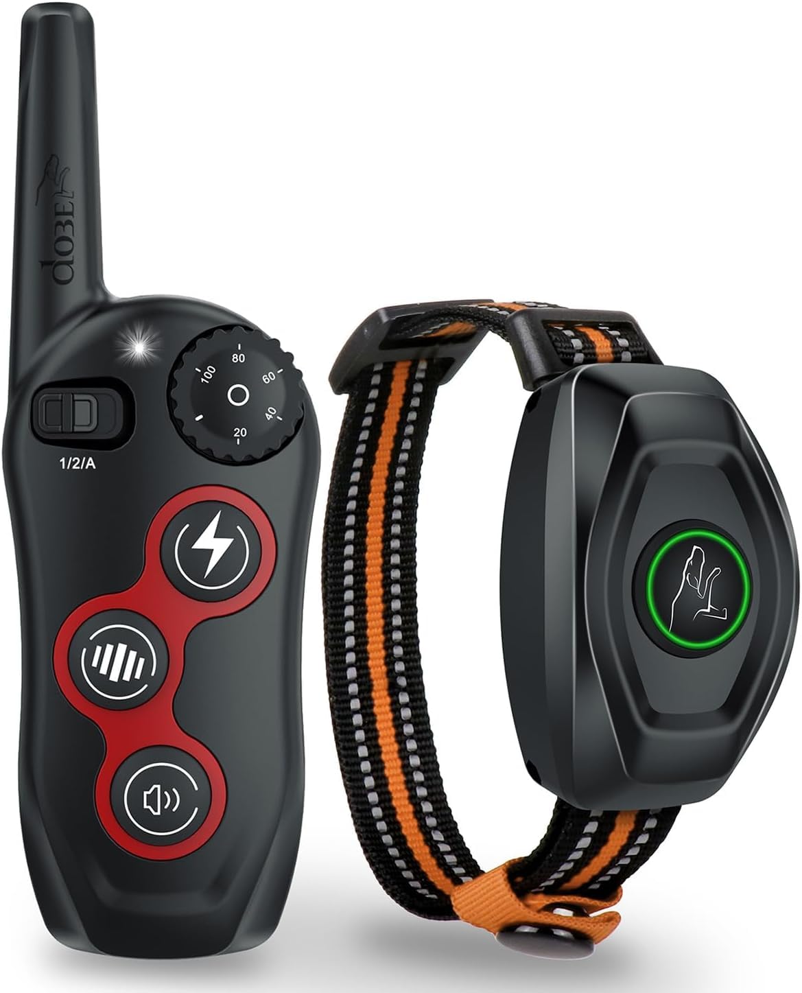 Dog bark Collar,2 in 1 Bark Collar with Remote Range 1300ft, Dog Training Collar,bark Collar,3 Training Modes, Beep, Vibration,Shock,Waterproof Electric Dog Shock Collar for Medium Large Dogs (RO)