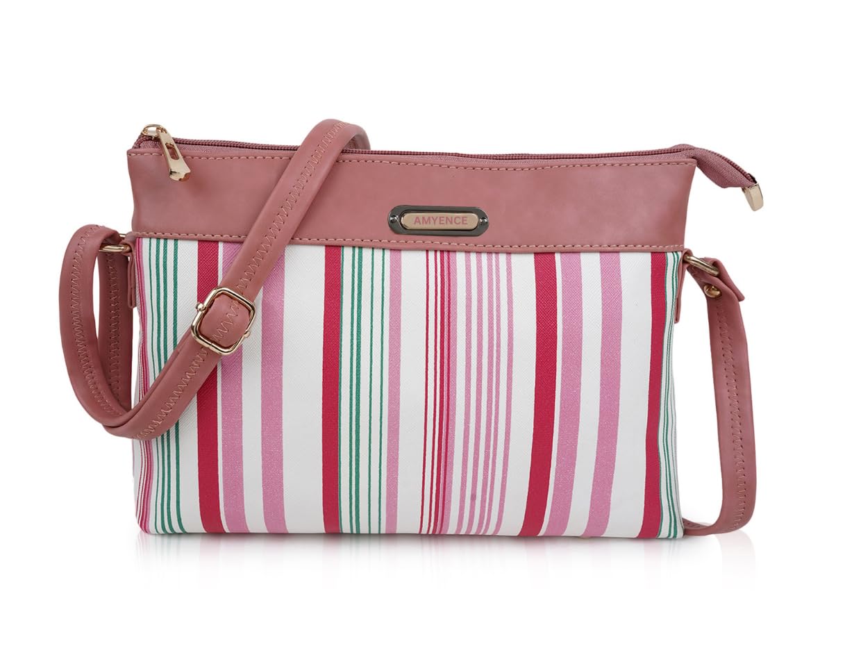 Amyence Cross Body Sling Bag for Girls/Women (Pink) (B0CRNZYKJ9) Amazon Price History, Amazon Price Tracker