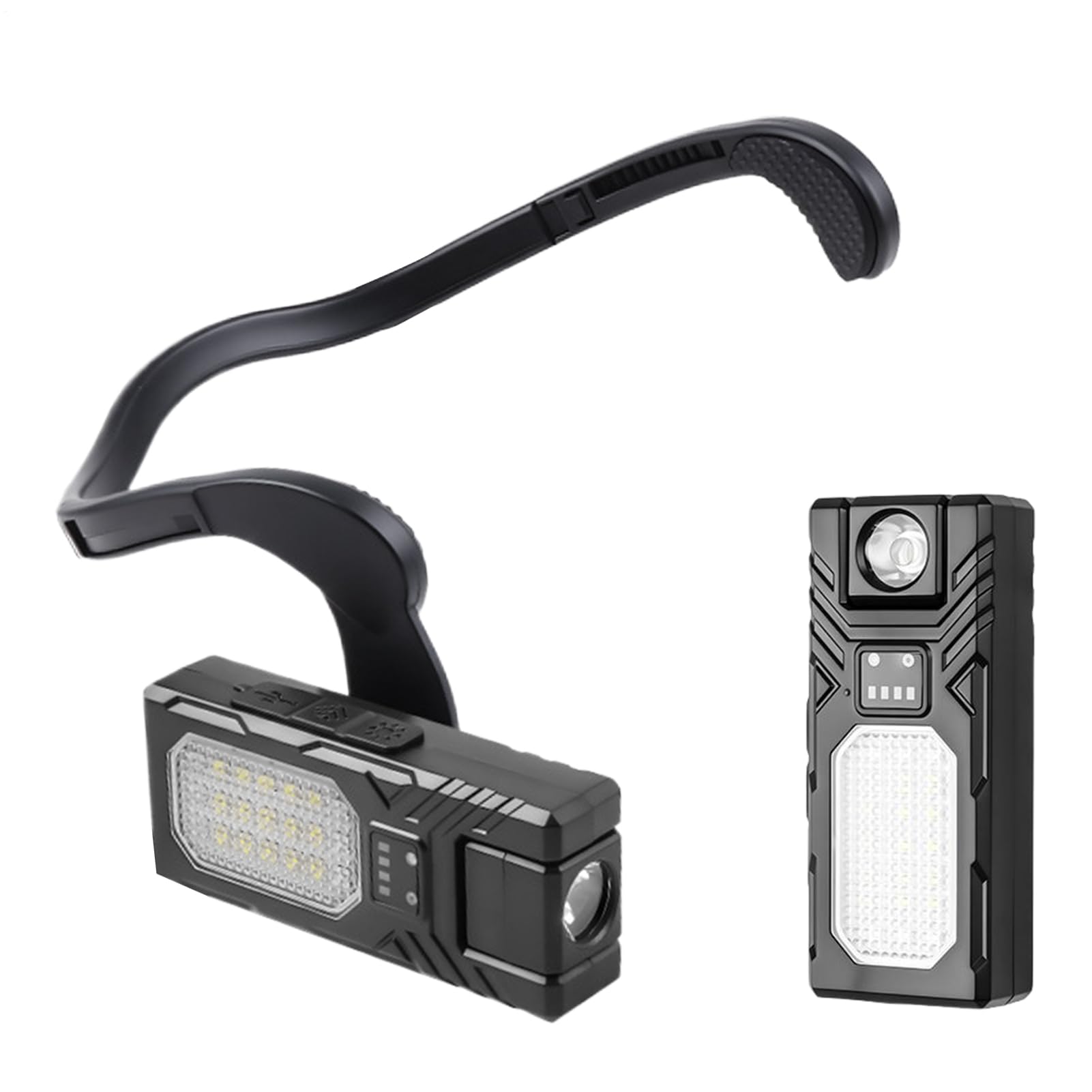 Lámpara frontal LED recargable por USB para camping y correr de noche 8