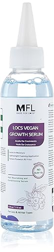 Locs - Suero de crecimiento vegano Aceite de rastas (aroma de piña, arándano y menta) 4 onzas (arándano)