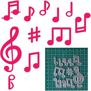 Music Notes Cutting Dies Metal Music Nots Die Cuts Stencils for DIY Embossing Card Making Decorative Paper Dies Scrapbooking