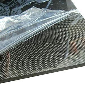Carbon Fibre Plaat Vel 3mm x 200mm x 400mm (voor DIY Drone Frame Etc Dikte Pure Carbon Fiber Board (platbinding: helder)