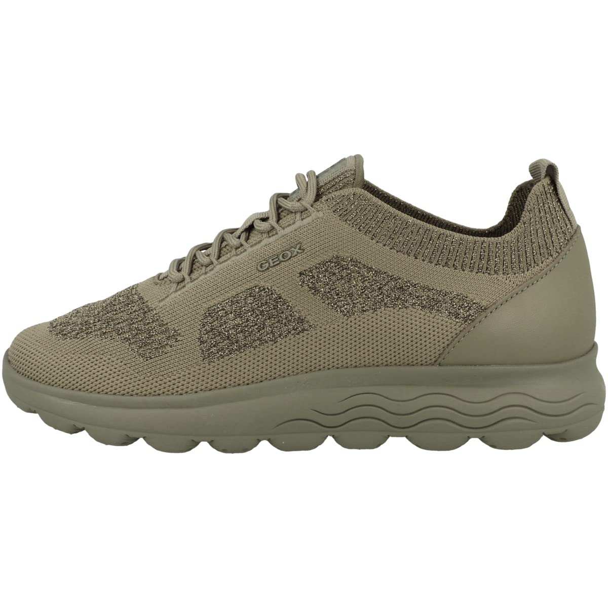 Geox Girls D Spherica Sneaker, Pistachio, 7 UK
