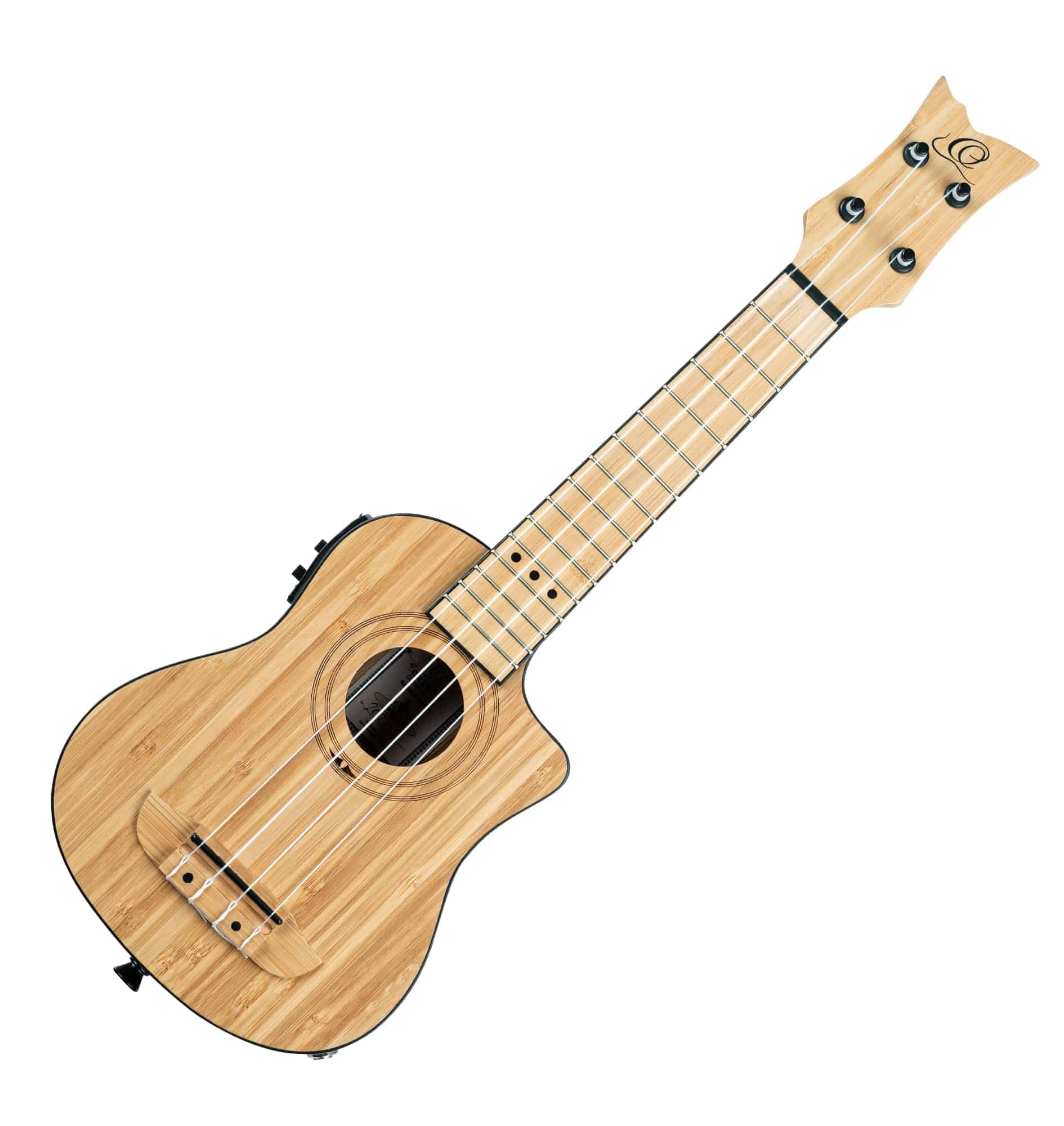 Ortega Guitars Ukulele Soprano Elettro-Acustico – Bamboo Series – Gig Bag Inclusa – Bamboo, Natural (RUNAB-SO)