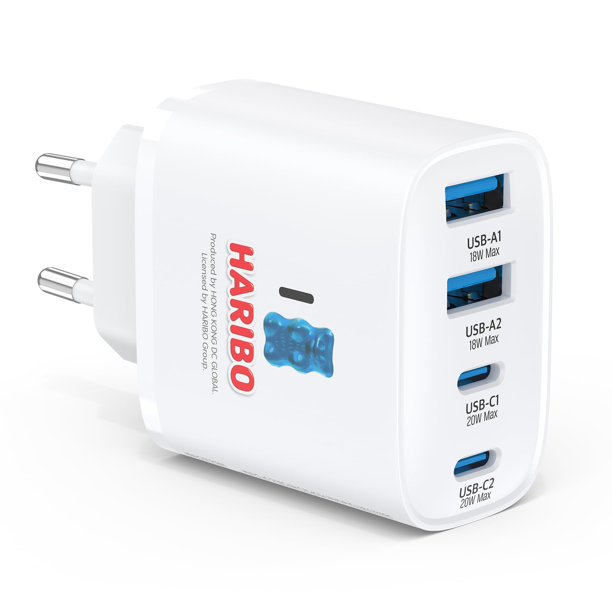 Haribo USB C Ladegerät, 4 Ports Netzteil USB C