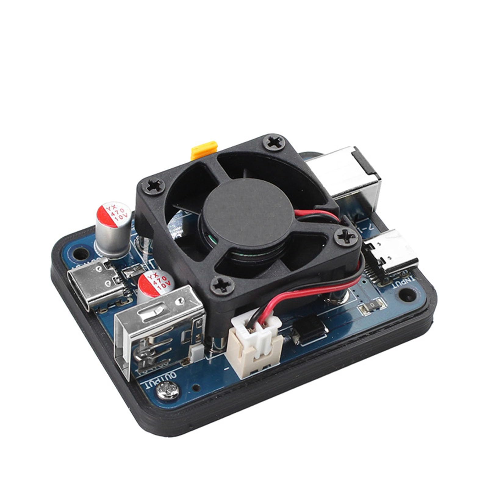 5V5A PD Power Expansion Board for Raspberry Pi 5, Power Converter Expansion Board 12V to 5V Step-Down Power Supply Module with Cooling Fan (PD Power Conversion Module)-image-36