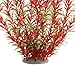 Aquarium Plastic Plants Large, Artificial Plastic Long Fish Tank Plants Decoration Ornaments Safe for All Fish 21 Inches Tall (J07 Wine&Green)