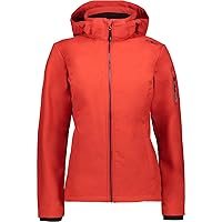 CMP Giacca In Softshell Da Donna Con Cappuccio Removibile, Ferrari