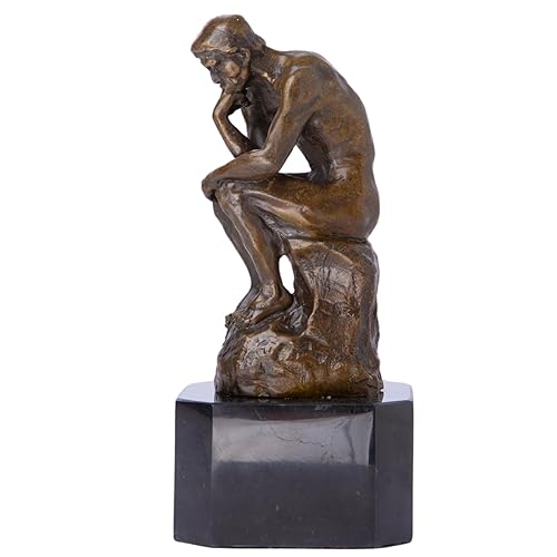 6.9 in-Rodin’s The Thinker Bronze Sculpture – Premium Collectible Figurine