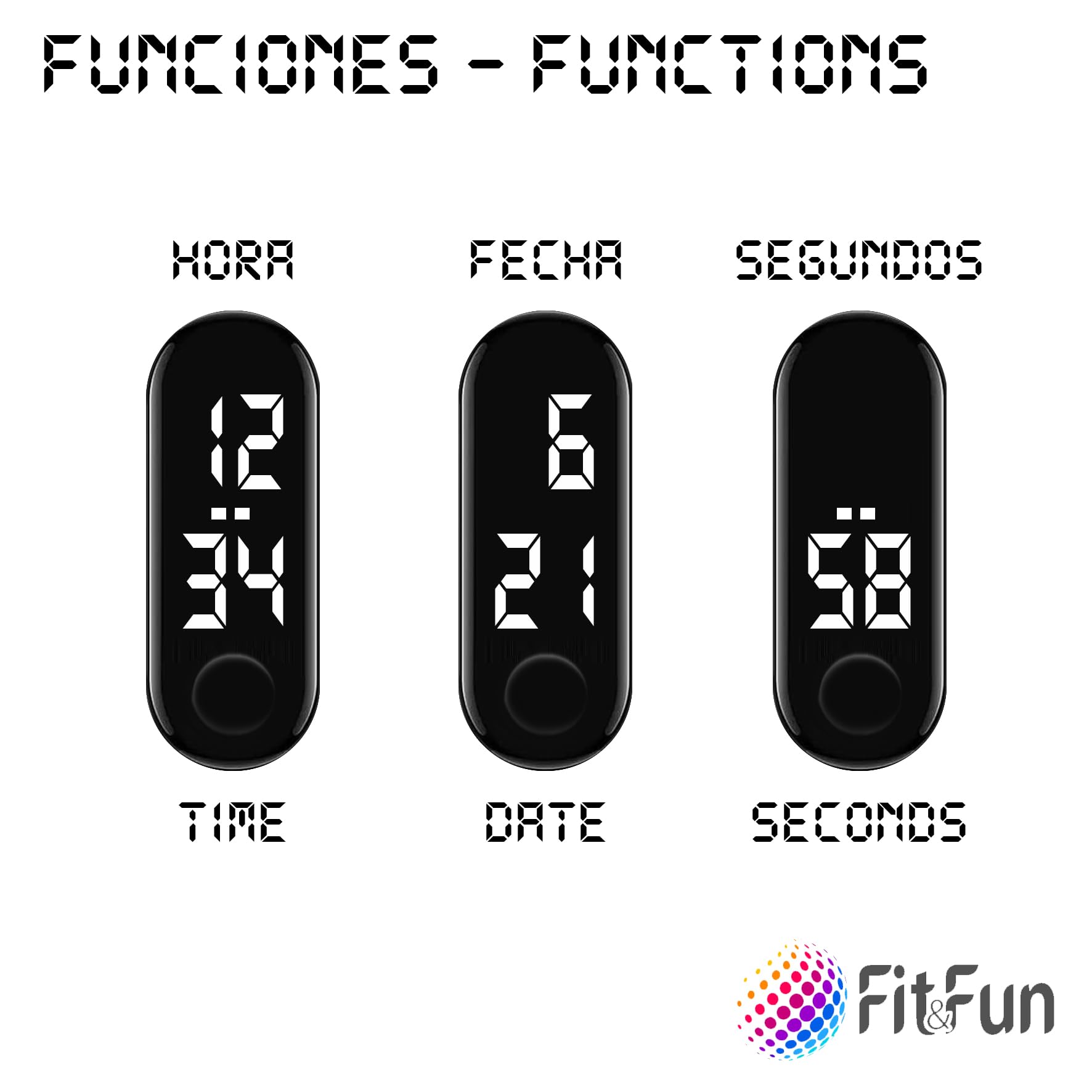 FIT & FUN Bracelet officiel FC Barcelone + Montre numérique compatible pour garçon ou fille - Heure et date - Fonctionne avec piles