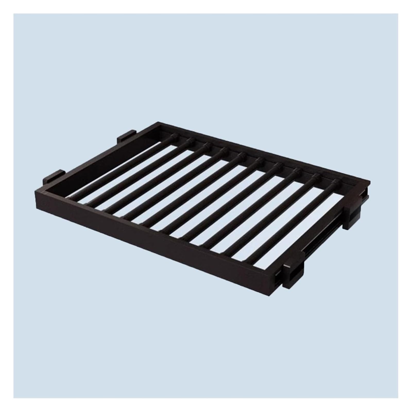 CAFIEDR Pull Out Pants Rack For Closet, Extendable Pull Out Trousers Rack Drawer, Invisible Clothes Drying.Black-56-61cm