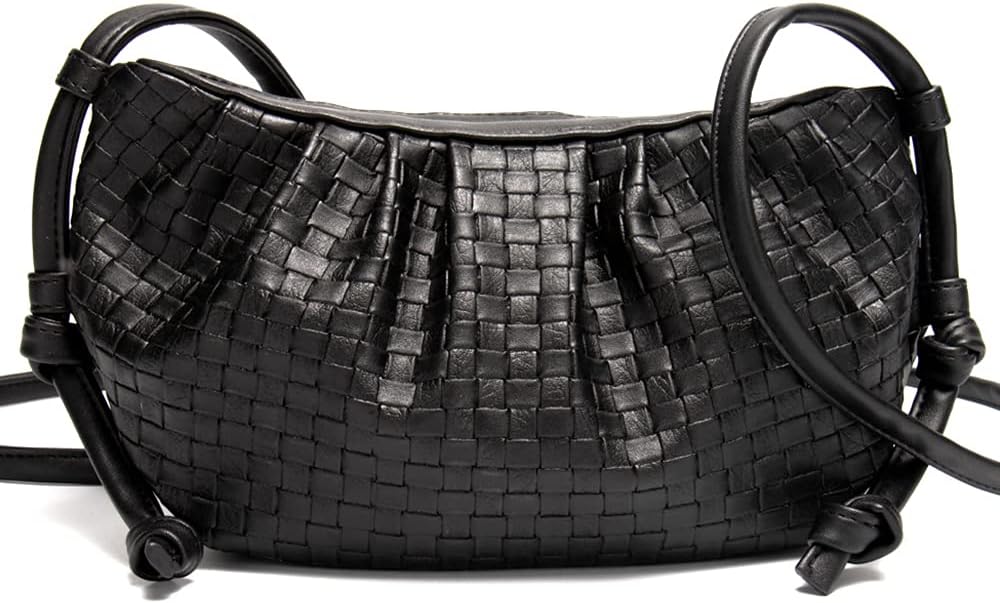 Handbag for Woman Crossbody Bags Clutch Purse with Dumpling Shape and Ruched Detail