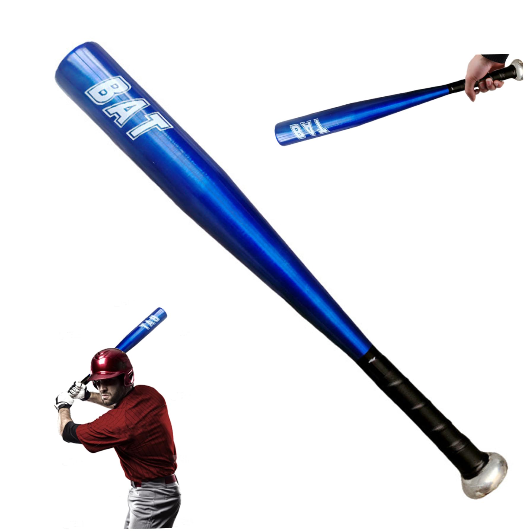 Bate de Béisbol Defensa Personal 20 Pulgadas Aluminio Robusto Metal