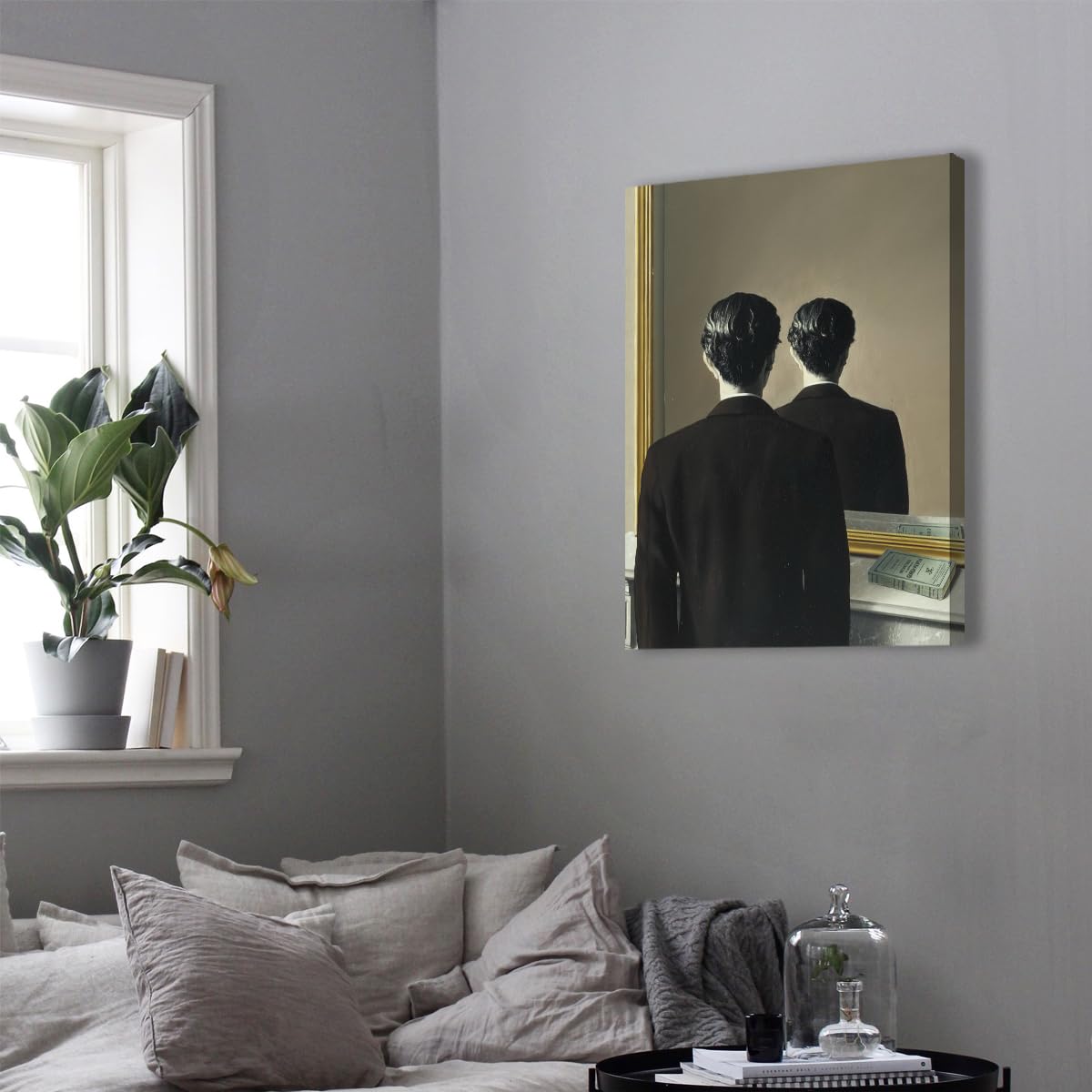 Magritte No Reproducir Lienzo Arte Surrealista 80x95cm