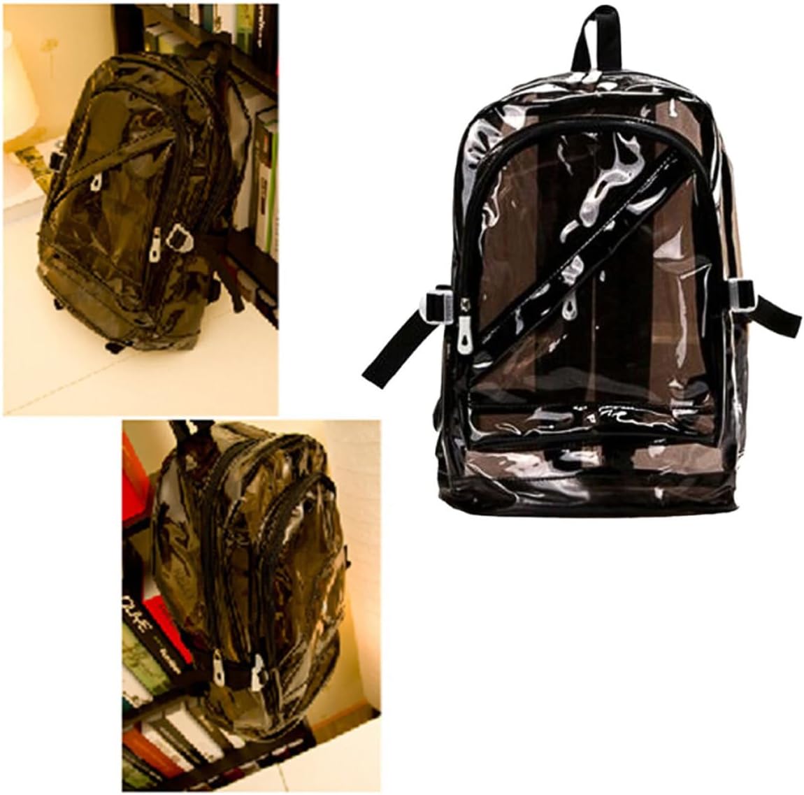 Jelly Backpack Black Fashion for Women and Students