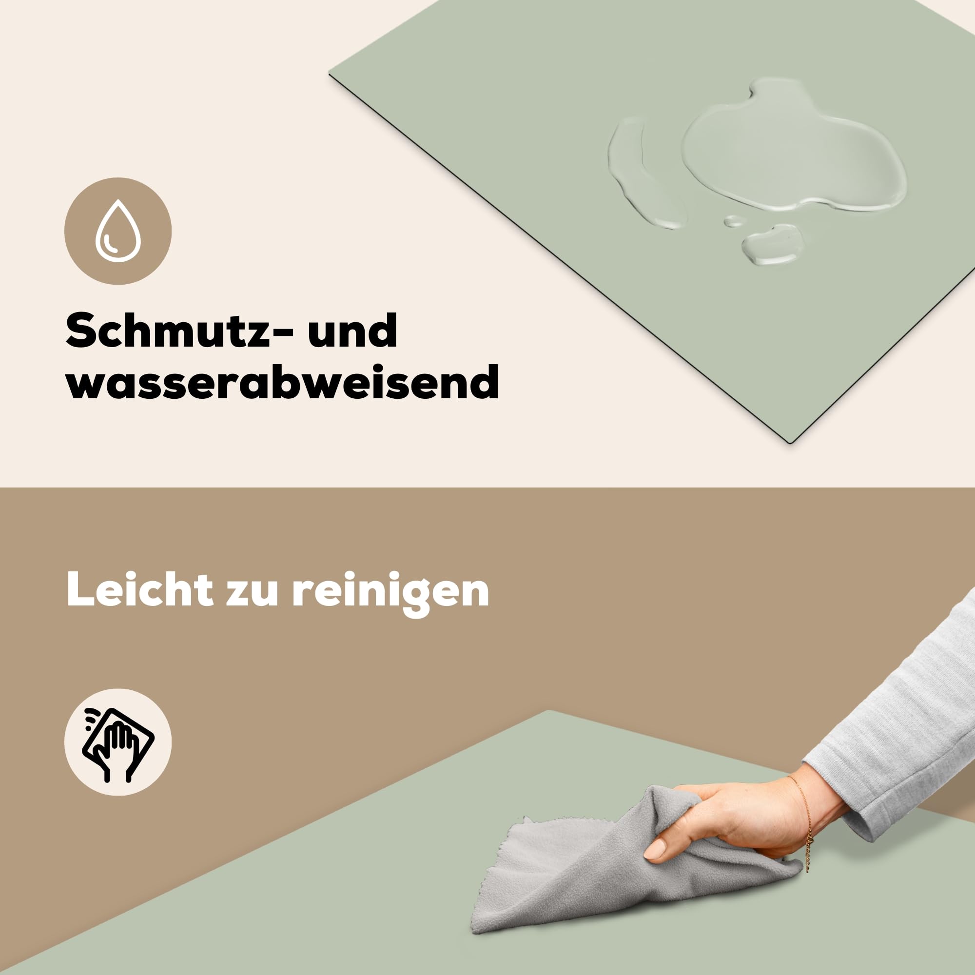 Muurcirkel - Groen - Olijf - Kleur - Groene - Kleuren - Effen