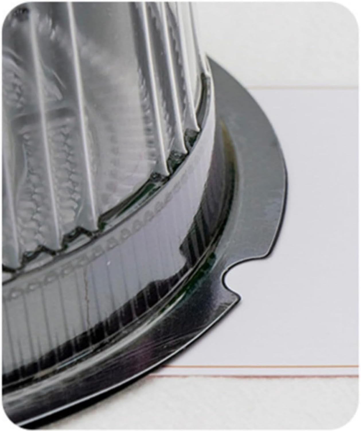 Yinxiufa 50個 ケーキボックス 使い捨て 3-8インチ 蓋付き 透明 クリアプラスチック クッキーマフィンドームボックス