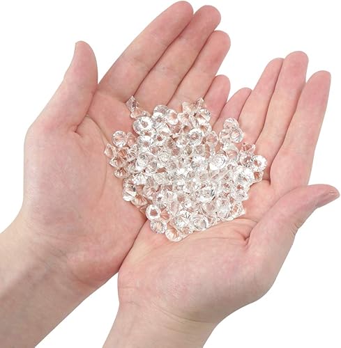 Miniatura 8 de HANSGO 500 diamantes, mini cristales falsos de vidrio transparente para rellenos de jarrones, decoración de boda, tesoro pirata, accesorios de fotos