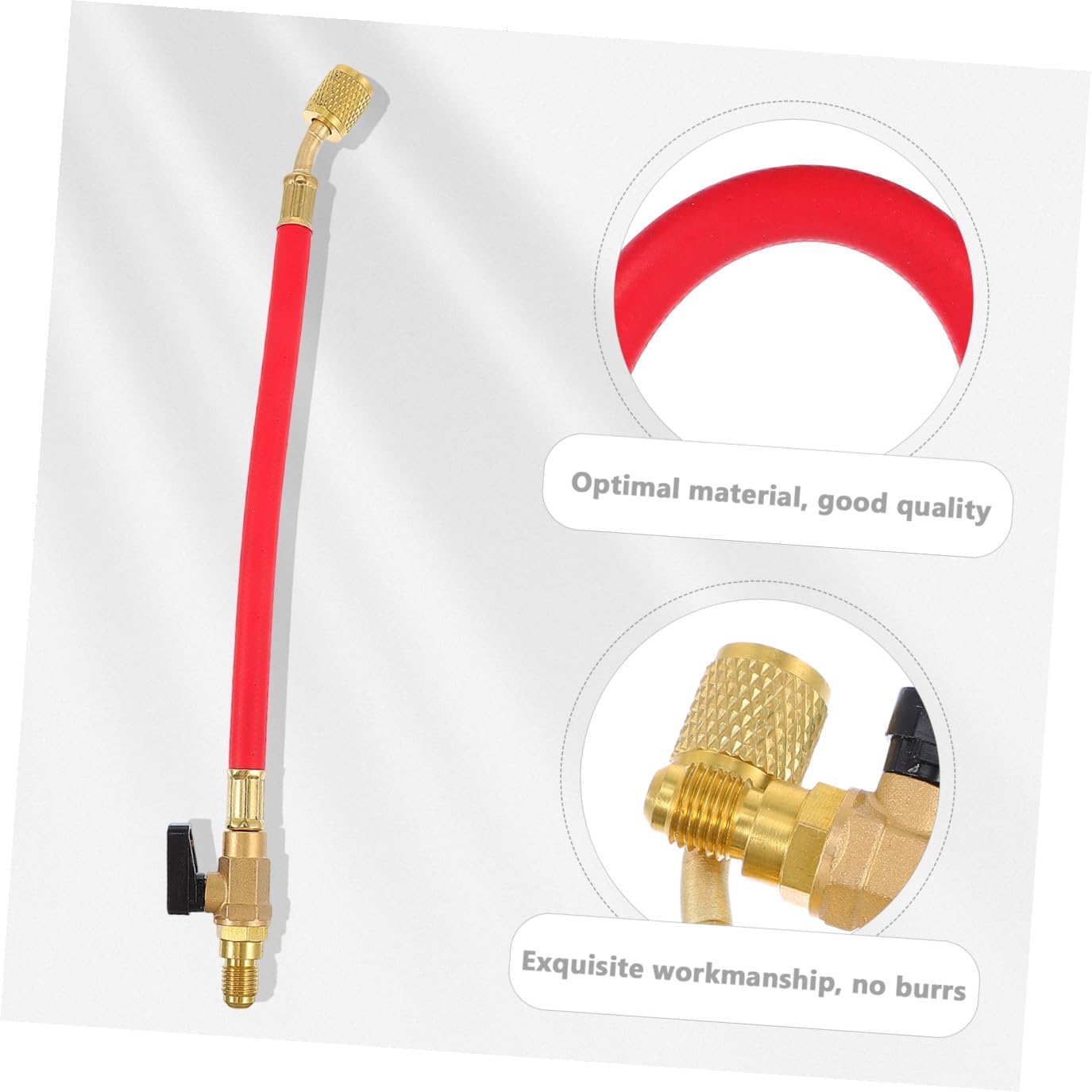 Air Conditioner Recharge Hose Adding Hose Valve Sae Easy Installation for Automotive Filling and Maintenance