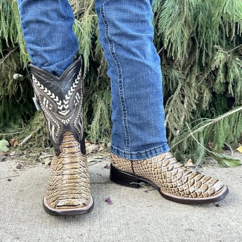 Image of Men's Alex Western Cowboy Boots Square Toe Pull On