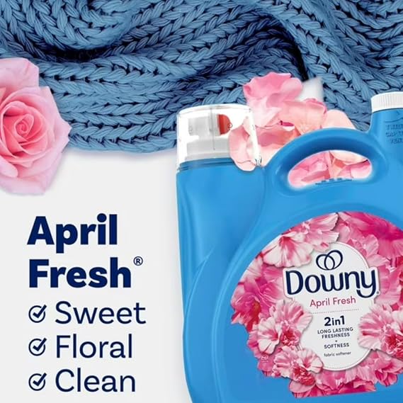 Downys Soft & Fresh Liquid Fabric Softener, April Fresh, 257 Loads, 150 fl oz