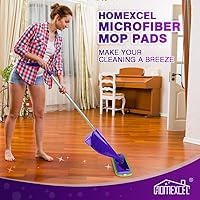 Vista 7 de HOMEXCEL Almohadillas de Microfibra para Trapeador Compatibles con Swiffer Wet Jet, Reutilizables, Lavables a Máquina, Repuestos de Almohadillas