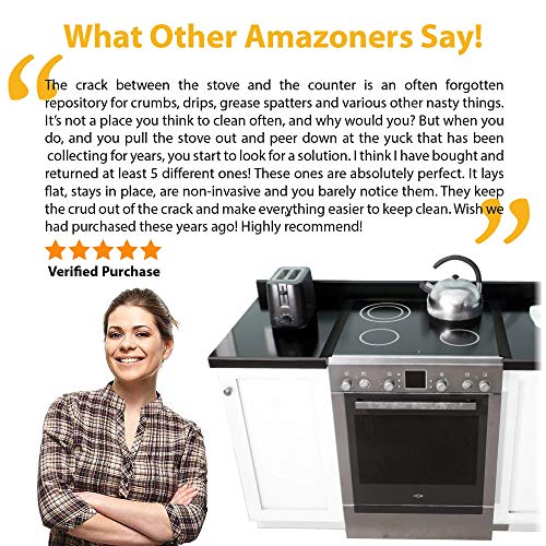 Silicone Stove Gap Covers (21 Inches, Black) - Image 4