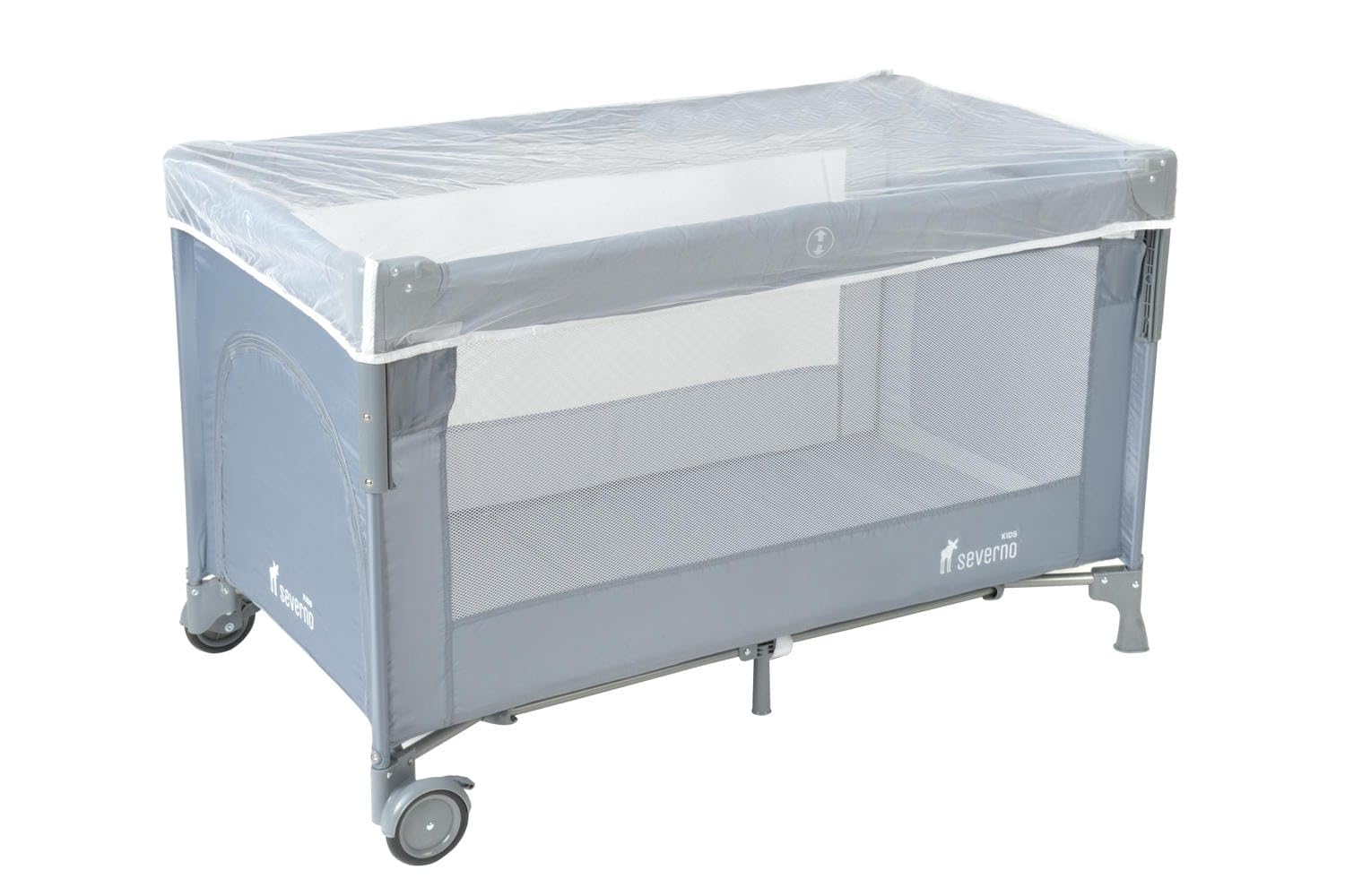 Kids Close to Mommy Baby Reisebett 2-en-1 – Cama auxiliar y cuna de viaje plegable para niños con 2 niveles, mosquitero, colchón, ruedas y bolsa de transporte – Cuna de viaje para bebés hasta
