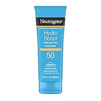 Vista 1 de Neutrogena Hydro Boost - Loción hidratante de gel de agua con protección solar de amplio espectro SPF 50, loción protectora solar hidratante