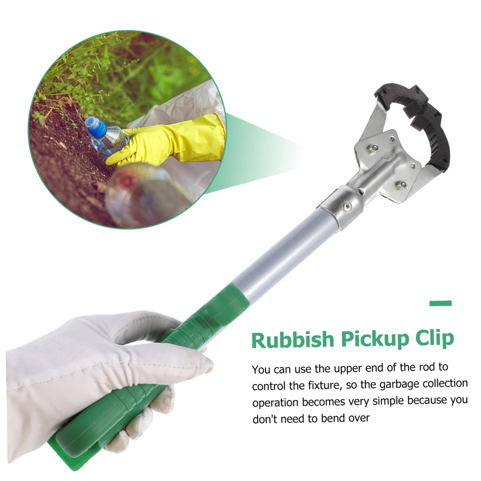 SOESFOUFU Reacher Grabber Tool Trash Grabber Tool Aluminum Alloy Rod Clamp for Garbage