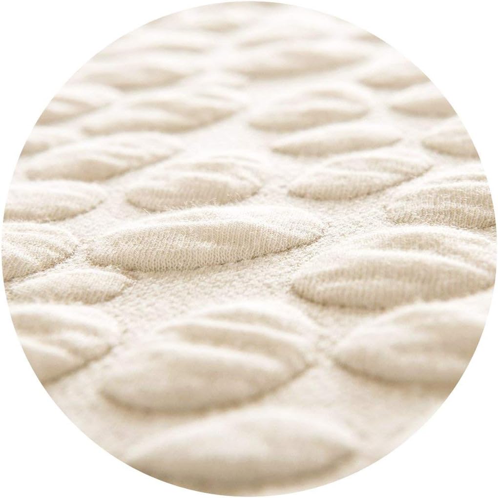 Modern Nursery Pebbletex 100% Organic Cotton Jersey Crib Mattress Protector Pad | Pebble Surface | Machine Washable | Waterproof | Breathable, Soft Fit - 28” x 52” x 8”d : Baby