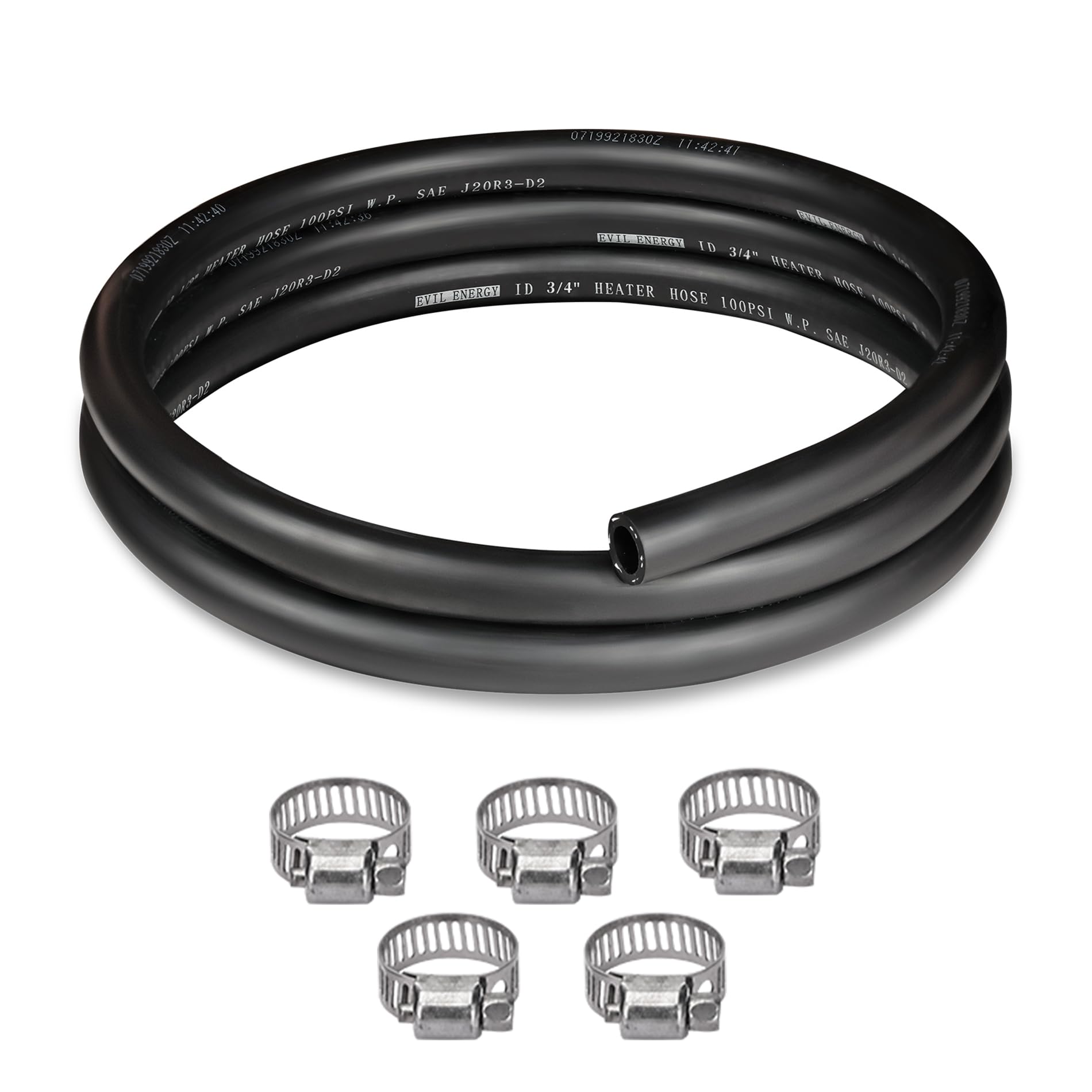 HPS 5 Feet 3/4" (19mm) Blue High Temp Reinforced Silicone Heater Hose - Coolant Tube - View #2