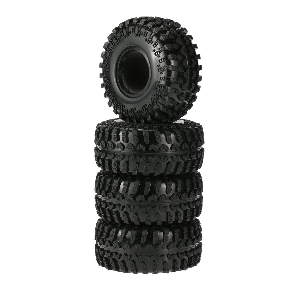 Pneus HUIOP 4 pcs 2.2 " 125mm anti-patinage pour franchir les rochers en Axial SCX10