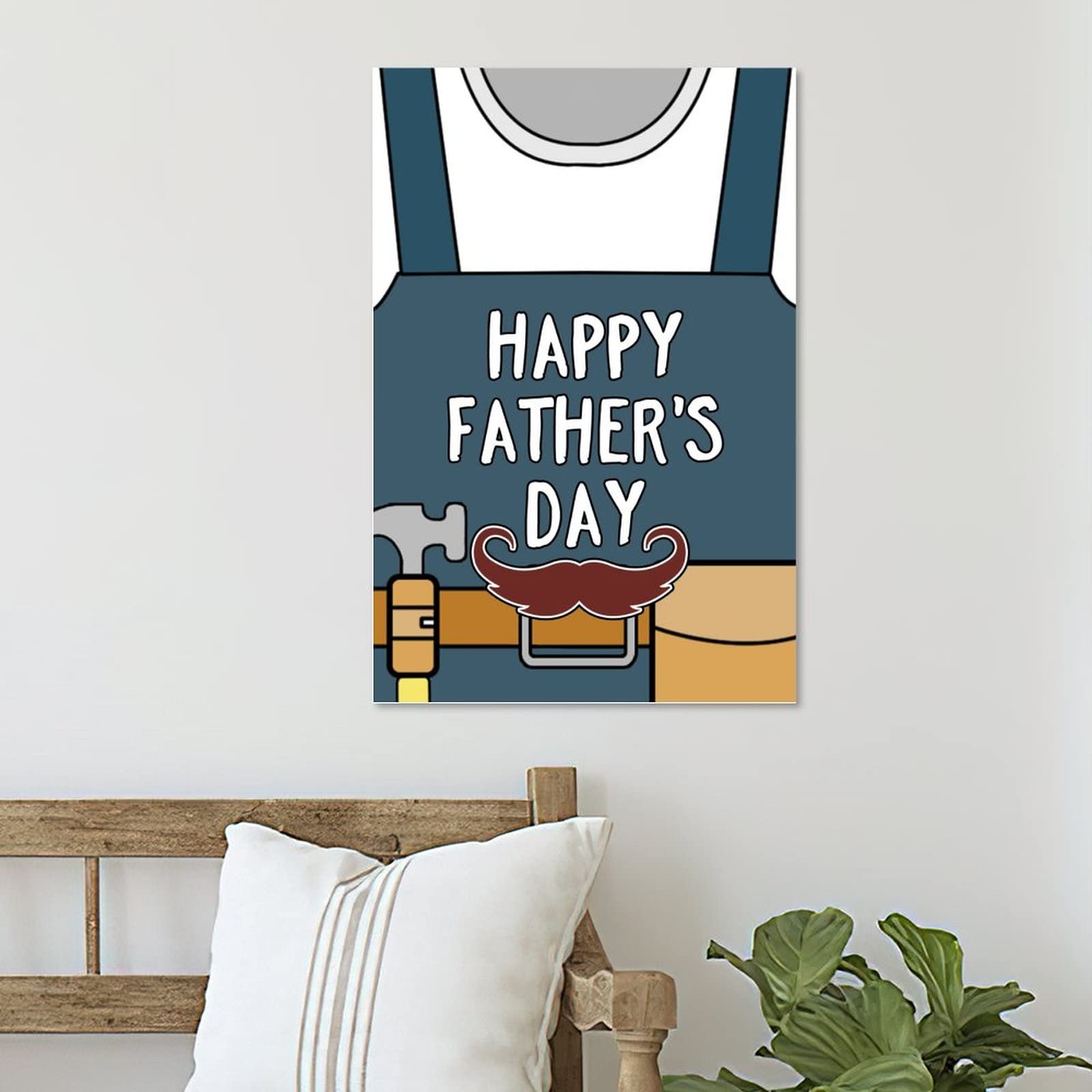 Professional Uniform for Dad Happy Father's Day Wooden Signs, Unique Birthday Gift Ideas for Men Father Him Farmhouse Style Sign Living Room Sign 12x18in Personalized Sign Gift