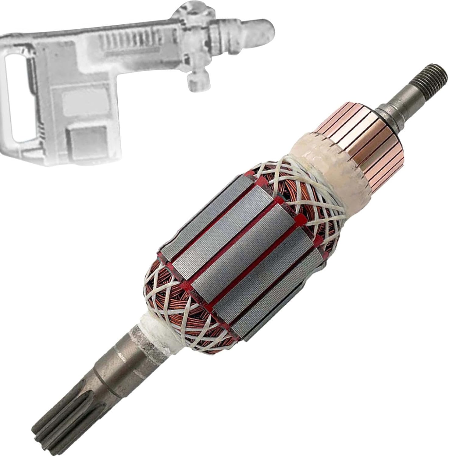 Rotary Hammer Armature Replacement for Gsh 16-28 And Gsh 16-30 Power Tool Accessory