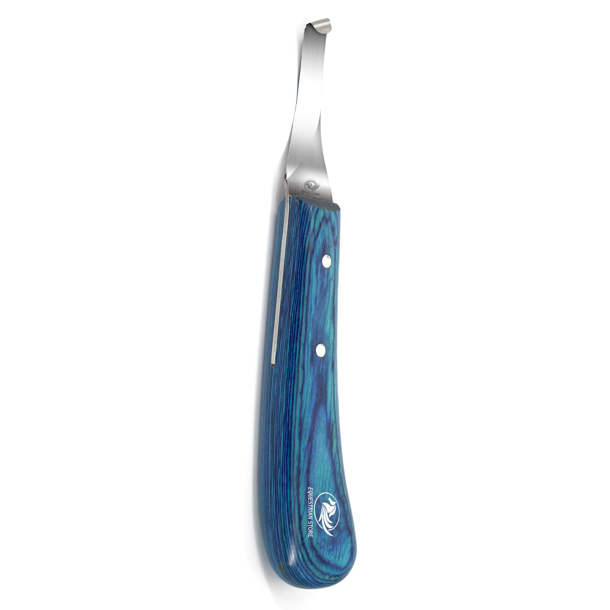 EQUESTRIAN STORE Double-Edged J2 Stainless Steel Hoof Trimming Loop Knife with Sheet Handle - Versatile Farrier Tool for Horse & Cow Hoof Care, Ideal for Farriers & Horse Owners. (FLK-08) (HKR-1R)