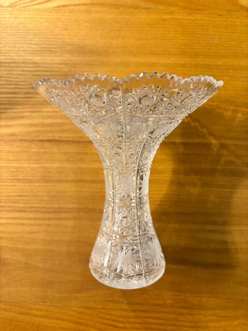 チェコクリスタル　花瓶 フラワーベース Amazon｜ボヘミアングラス クリスタル 花瓶 チェコ フラワーベース
