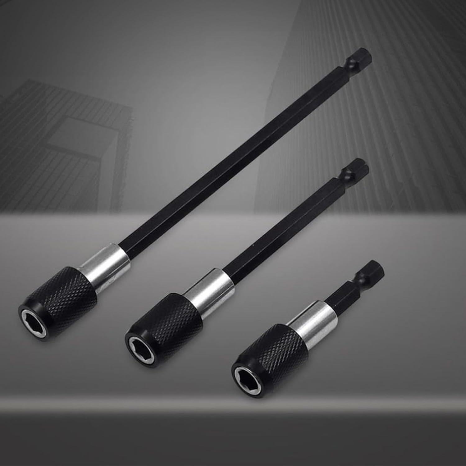 3PCS Magnetic Hex Shank Bit Extension Set Quick Release Screwdriver Bit Holder Electric Adapter for Power Tool Accessories
