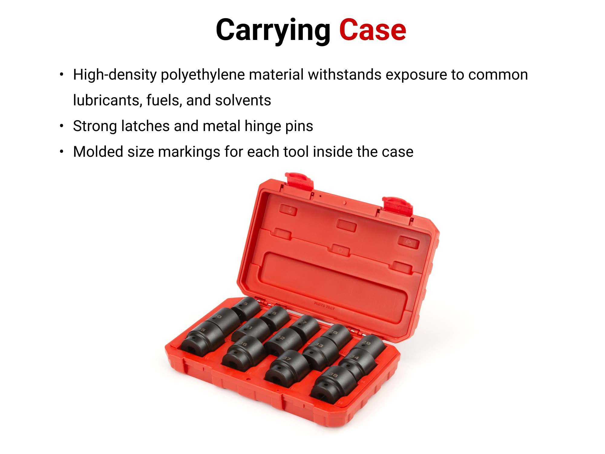 TEKTON 1/2 Inch Drive 6-Point Impact Socket Set, 14-Piece (25-38