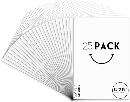 Miniatura 16 de Golden State Art, Paquete de 25 tableros de respaldo blanco brillante de 12 x 12 pulgadas para marcos, fotos, fotos y más