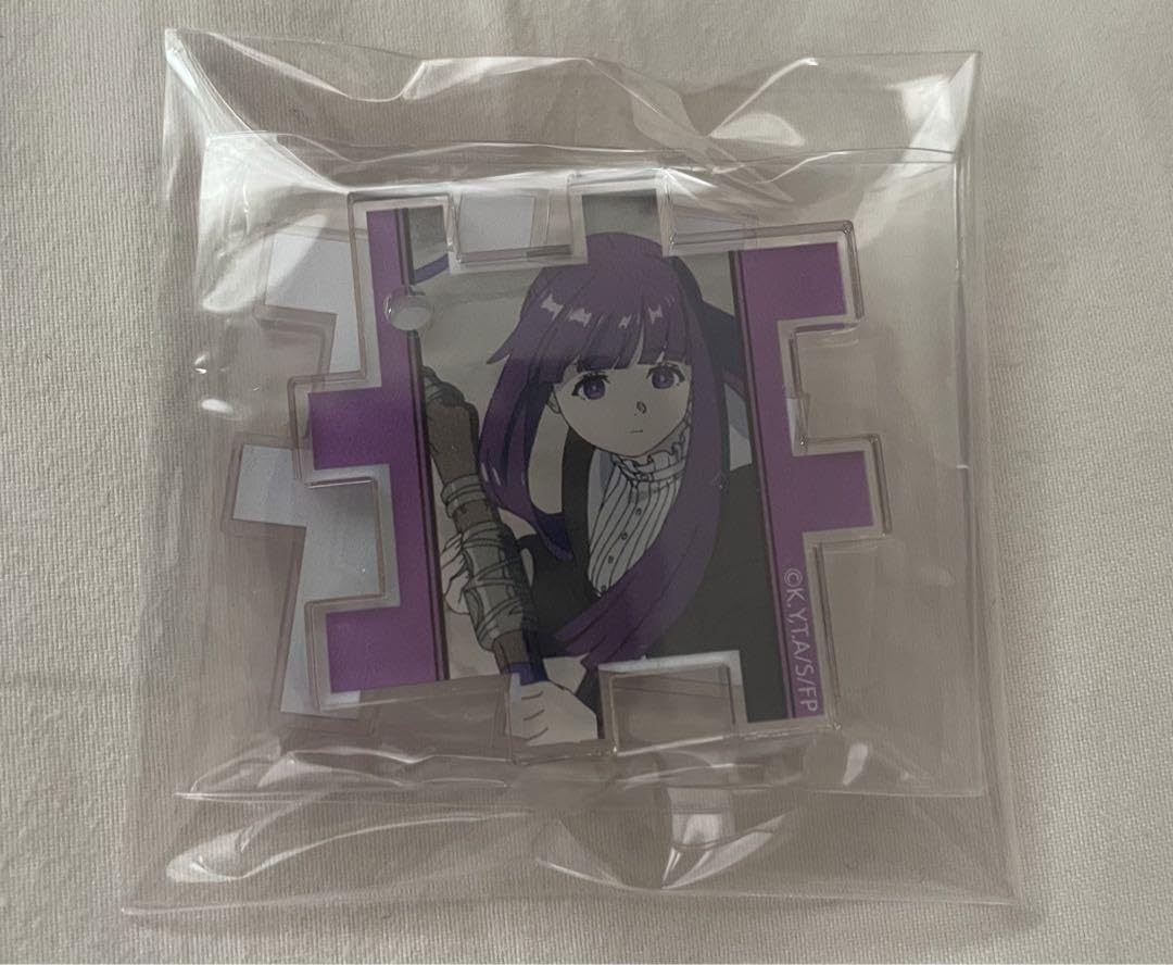 ??????? Freeren Exhibition Acrylic Puzzle Key Chain Fern, Purple, m88603766092