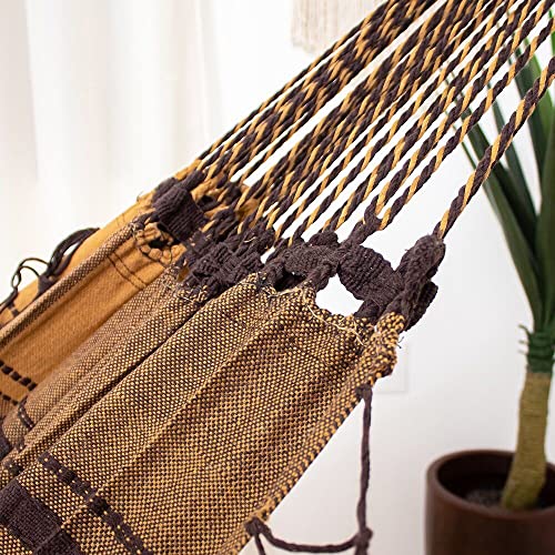Rede de Dormir Pernambucana Caramelo com Marrom