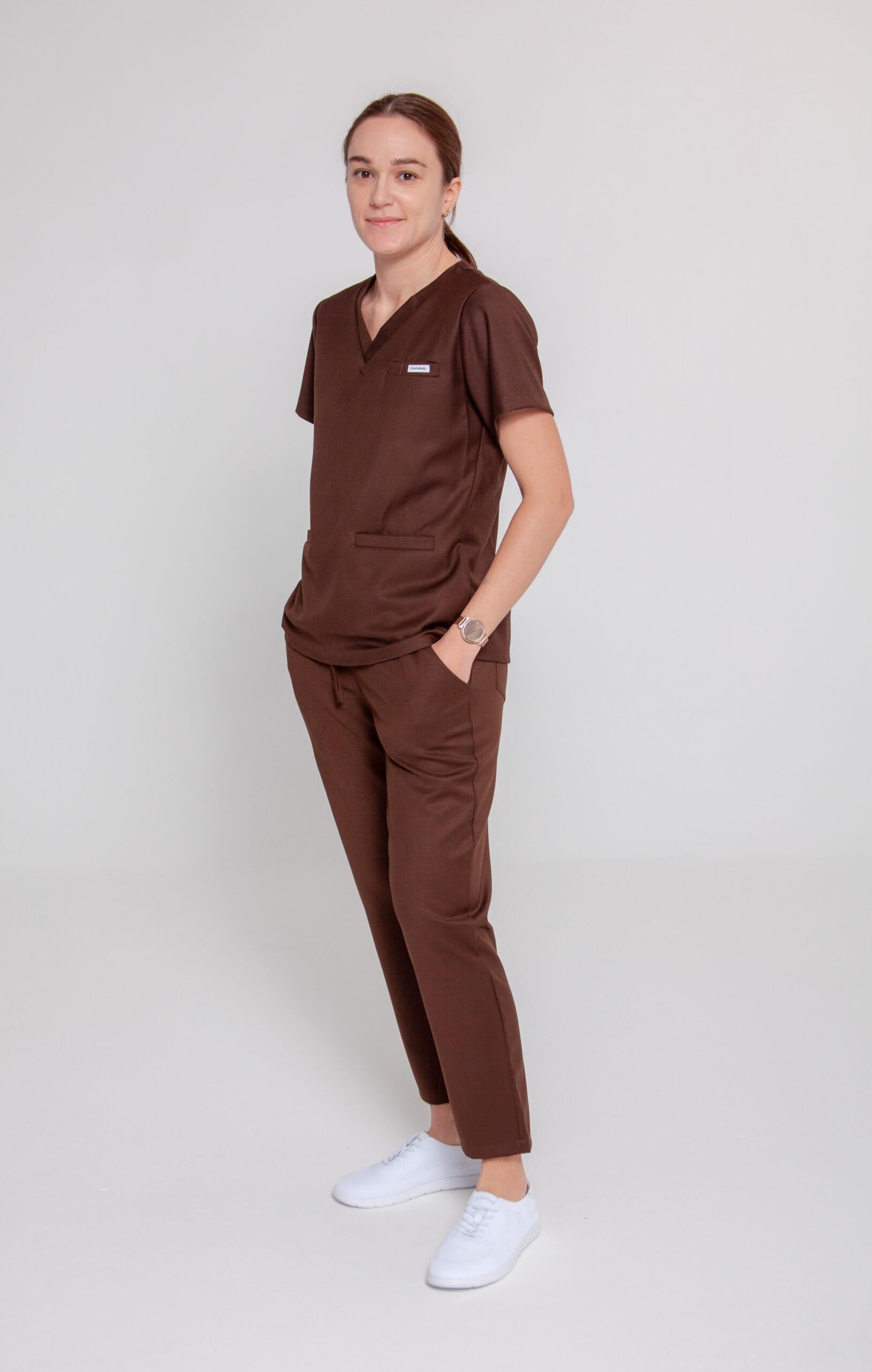 Comfy Straight damski komplet medyczny z bluzą i spodniami