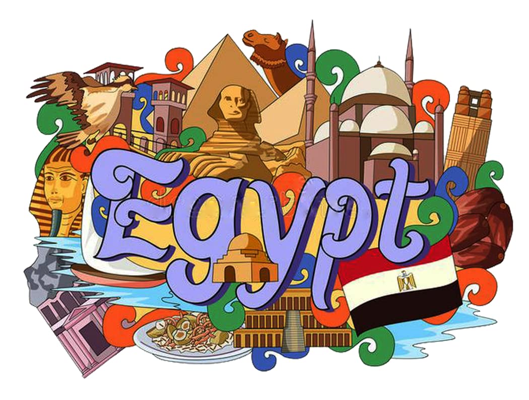 TC The Customizers Set of 1 Egypt Printed Fridge Magnet Set | Magnet for Fridge Decoration | Fridge Magnets Refrigerator Stylish Set Kitchen | Funny Fridge Magnets