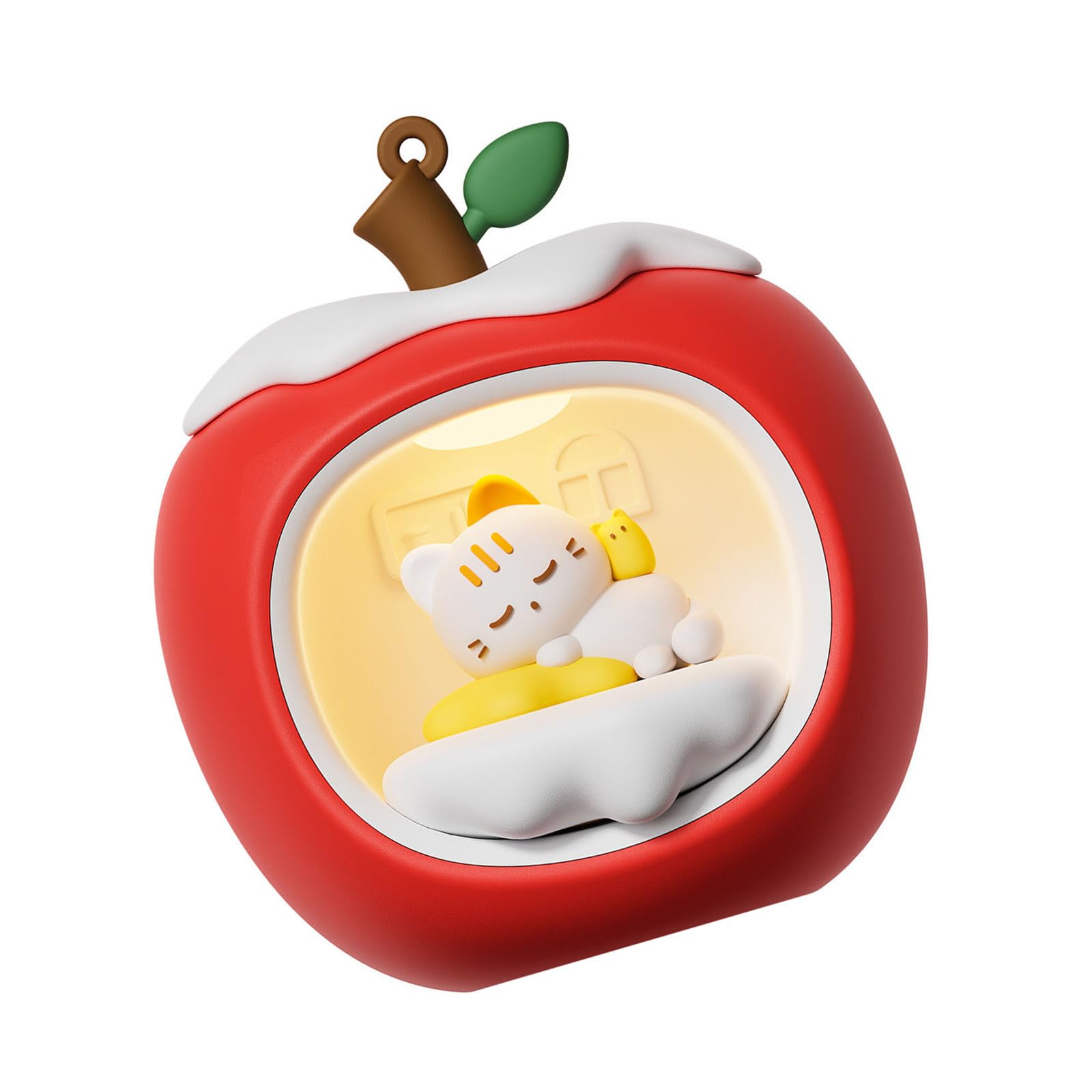 Hsioluted B Christmas Themed Night Light With Soft Glow Fruit House Desk Lamp Festive Decoration For Edroom And Living Room Holiday Edside Lamp